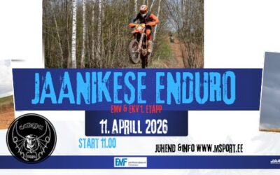 11.04.2026 toimub Jaanikeses EMV ja EKV kestvusenduro 1. etapp